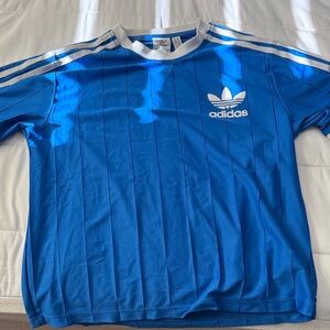 Adidas Blue Tee with White Accents